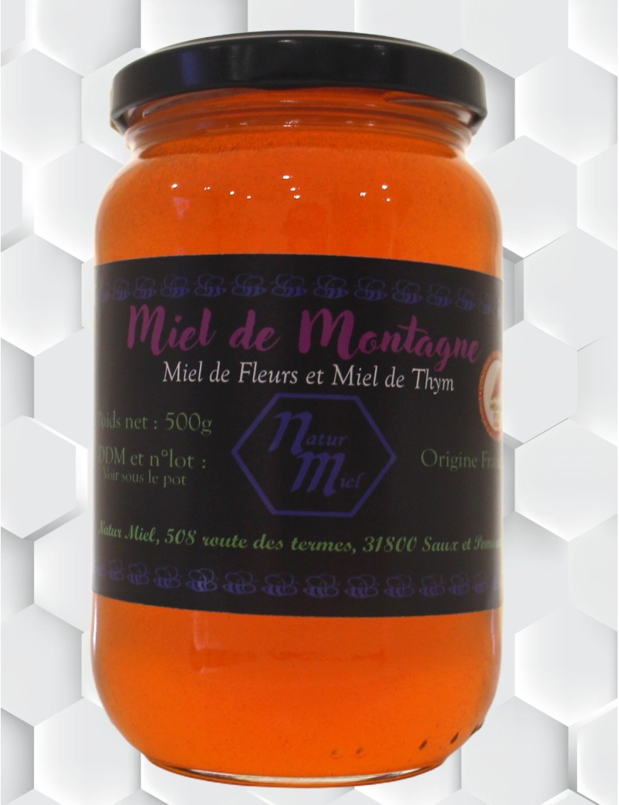 Miel de Montagne (fleurs-thym)  500g